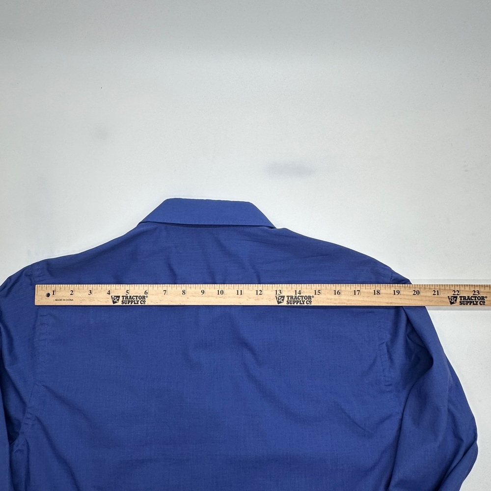 Pierre Cardin Button Down Blue Dress Shirt Mens size 16-32/33 (D75) - Picture 8 of 9